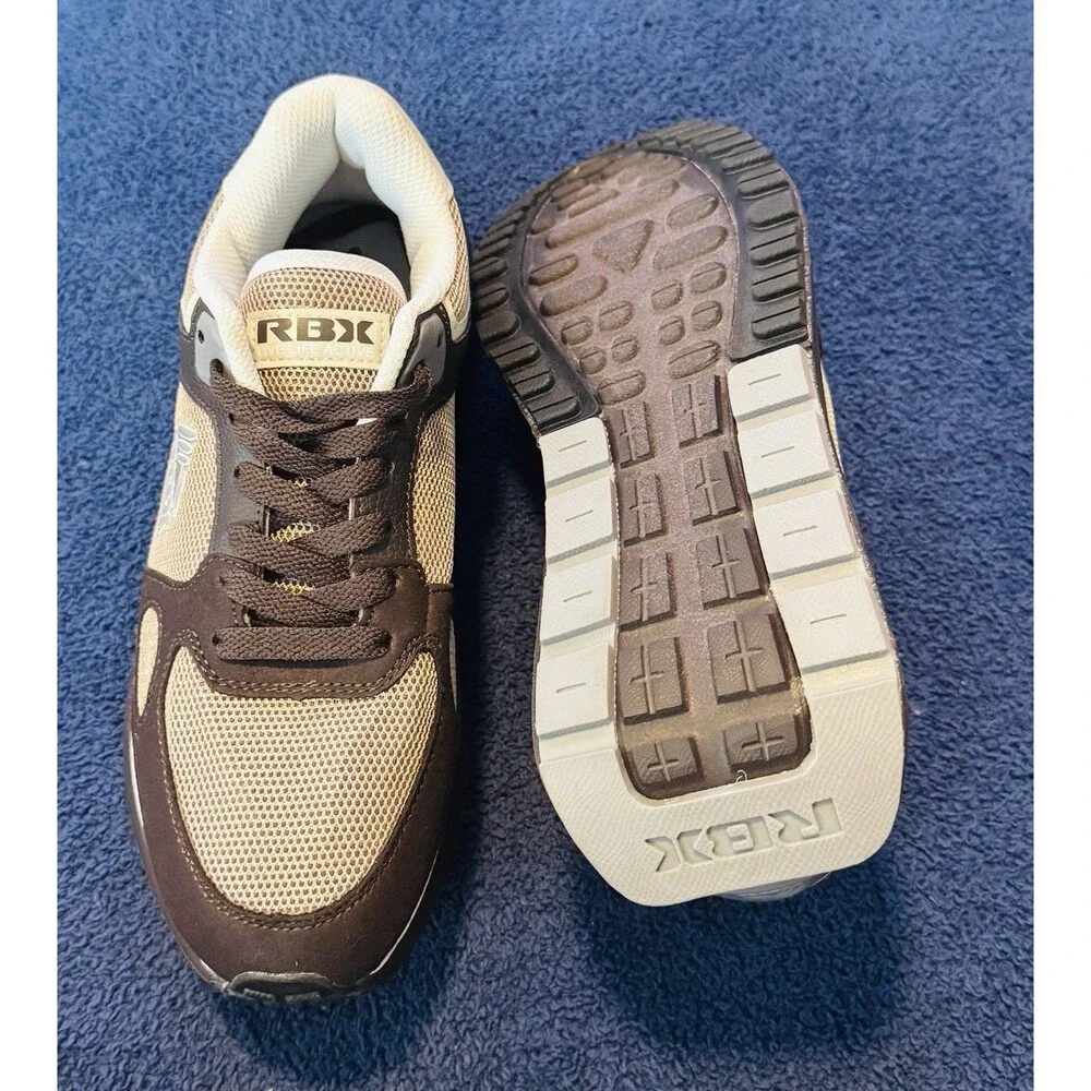 Reebok-RBX-Size 6-NEW-Brown/White/Grey-Athletic/Comfort